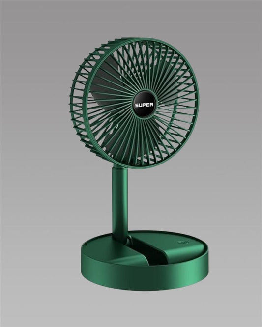 Adjustable Height Telescopic Rechargeable Standing  Pedestal Fan